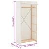 vidaXL Wardrobe White 79x40x170 cm Fabric