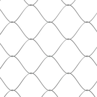vidaXL Dog Cage with Door Grey 2x2x1.5 m Galvanised Steel