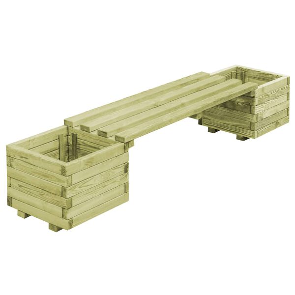 vidaXL Garden Planter Bench Impregnated Pinewood