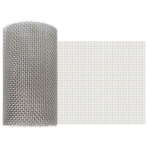 vidaXL Mesh Screen 20 x 1000 cm 6 Mesh Stainless Steel 201 Silver