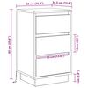 vidaXL Bedside Cabinet White 39 x 34.5 x 65 cm Engineered wood