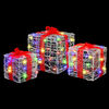 vidaXL Gift Box with 60 LEDs 3 pcs Multicolour 20 x 20 x 20 cm Acrylic