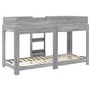 vidaXL Bunk Bed for Kids Grey Sonoma 80 x 190 cm Engineered Wood