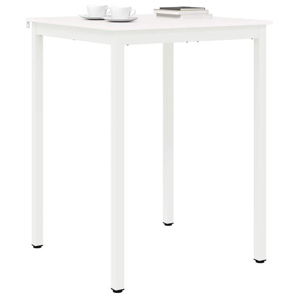 vidaXL Bar Table White 80 x 80 x 105 cm Solid Pine Wood