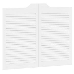 vidaXL Swing Doors 80 x 50 cm Solid Pine Wood White