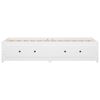vidaXL Day Bed without Mattress White 90x190 cm Single Single Solid Wood Pine