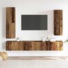 vidaXL 4 Piece TV Cabinet Set Wall-mounted Old Wood Engineered Wood