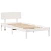 vidaXL Bed Frame with Headboard White 80 x 200 cm Solid Pine Wood