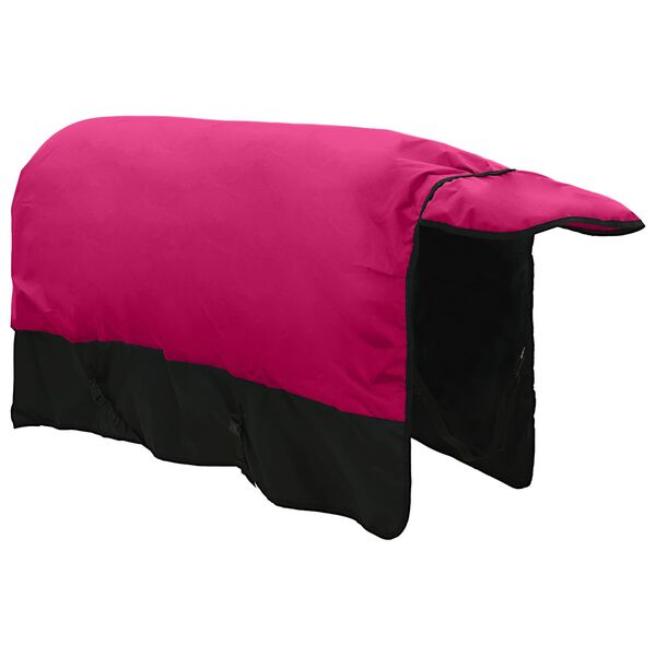 vidaXL Horse Blanket Pink and Black 165 cm Polyester