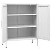 vidaXL Storage Cabinet White 80x35x101.5 cm Steel