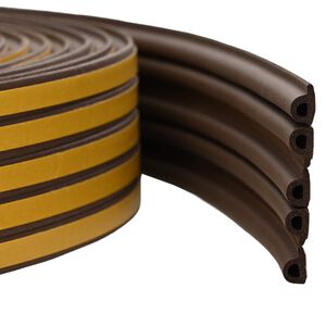 vidaXL Self-Adhesive Window Seal Brown 9 x 6 mm 12 m EPDM Foam