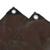 vidaXL Tarpaulin 650g / m&sup2; Brown 4 x 6 m Canvas with PVC Coating