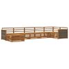 vidaXL Outdoor Sofa Set 7 pcs Natural