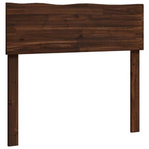 vidaXL Live Edge Headboard ROSTOCK Dark Brown 90 cm Solid Acacia Wood