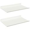 vidaXL Floating Shelf 2 pcs White 30 x 18 x 2.5 cm Steel