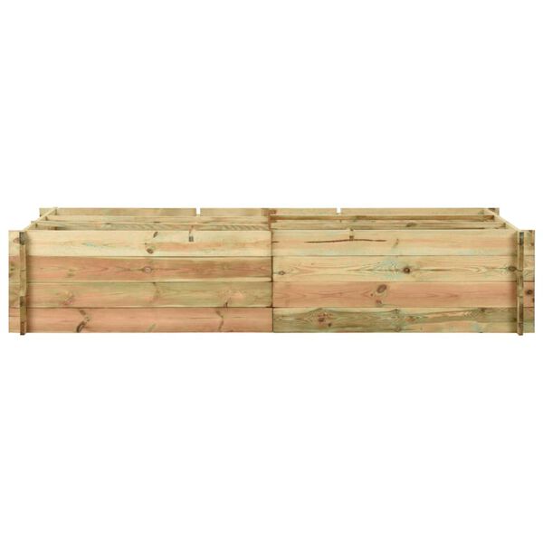vidaXL Garden Raised Vegetable Bed Impregnated Pinewood 197x100x40 cm