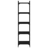 vidaXL Bookcase 5-Tier Black 40x30x154 cm Engineered Wood