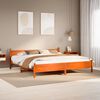 vidaXL Bed Frame without Mattress Wax Brown 180x200 cm Super King Solid Wood Pine