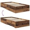 vidaXL Bed Frame with Drawer with Headboard Manual Engineered Wood