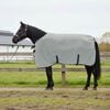 vidaXL Horse Blanket Full Light Grey and Pink Polyester