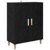 vidaXL Highboard Black Oak 69.5 x 34 x 180 cm