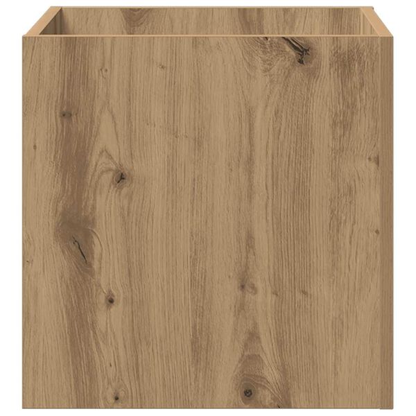 vidaXL Planter Box Artisan Oak 40x40x40 cm Engineered Wood