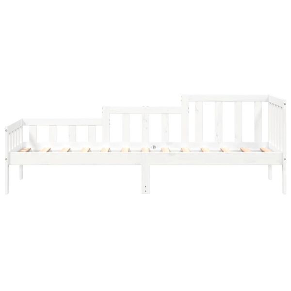 vidaXL Day Bed without Mattress White 90x200 cm Solid Wood Pine