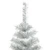 vidaXL Artificial Christmas Tree with Stand Silver 120 cm PET