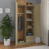vidaXL Wardrobe Sonoma Oak 80x52x180 cm Engineered Wood