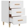 vidaXL Bedside Cabinet White 40x40x66 cm Engineered Wood