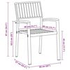 vidaXL Garden Chair 4 pcs Brown 56 x 57 x 87cm Solid Acacia wood