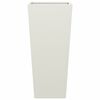vidaXL Garden Planters White 2 pcs 35x35x75 cm Steel