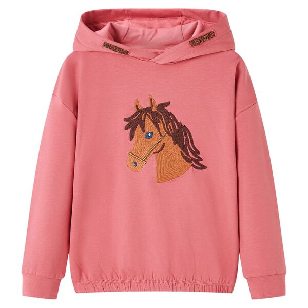 Kids' Hooded Sweatshirt Old Pink 128