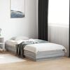 vidaXL Bed Frame without Mattress with LED Lights Grey Sonoma 100x200 cm