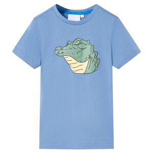 vidaXL Kids' T-shirt Medium Blue 128