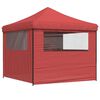 vidaXL Party Tent Folding Burgundy 292 x 292 x 315 cm Oxford Fabric