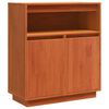vidaXL Sideboard Wax Brown 70 x 34 x 80 cm Solid Pine Wood
