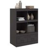vidaXL Highboard Black 67x39x95 cm Steel