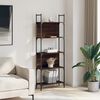 vidaXL Bookshelf Brown Oak 155.5x24x166.5 cm Engineered Wood
