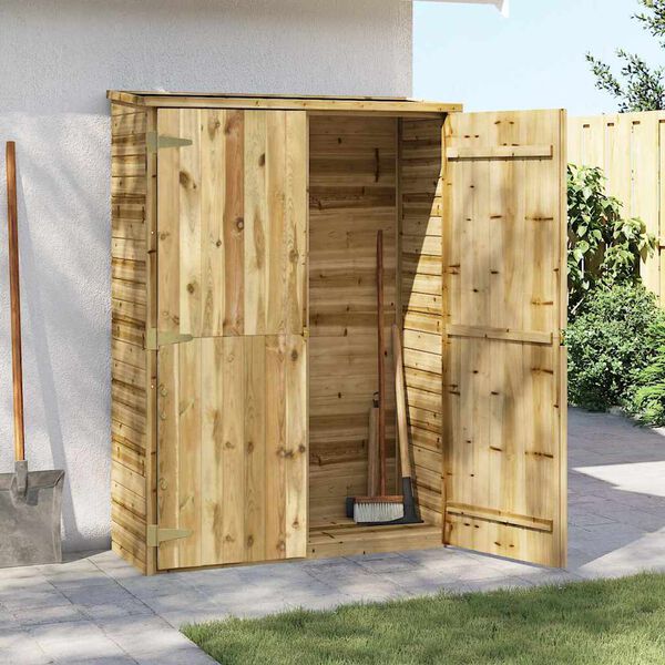 vidaXL Garden Tool Shed 123x50x171 cm Impregnated Pinewood