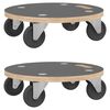 vidaXL Transport Trolleys 2 pcs Round &Oslash;38x11,5 cm 250 kg