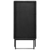 vidaXL Folding Table Black 80x45x75 cm Poly Rattan