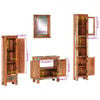 vidaXL 4 Piece Bathroom Furniture Set Solid Wood Reclaimed