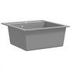 vidaXL Granite Kitchen Sink Single Basin Grey