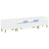 vidaXL 3 Piece LED TV Cabinet DELFT High Gloss White Engineered Wood