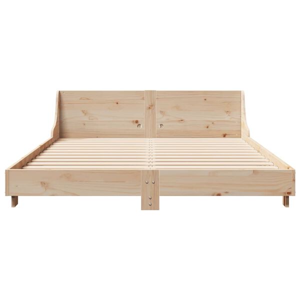 vidaXL Bed Frame without Mattress 140x200 cm Solid Wood Pine