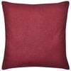 4 Burgundy Cushion Covers Cotton 40 x 40 cm
