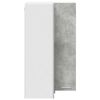 vidaXL Hanging Cabinet Concrete Grey and White 57 x 57 x 100 cm