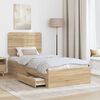 vidaXL Bed Frame with Drawer Sonoma Oak 100 x 200 cm Engineered Wood