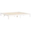 vidaXL Bed Frame without Mattress White Super King Size Solid Wood Pine